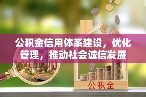 河东公积金信用体系建设，优化管理，推动社会诚信发展